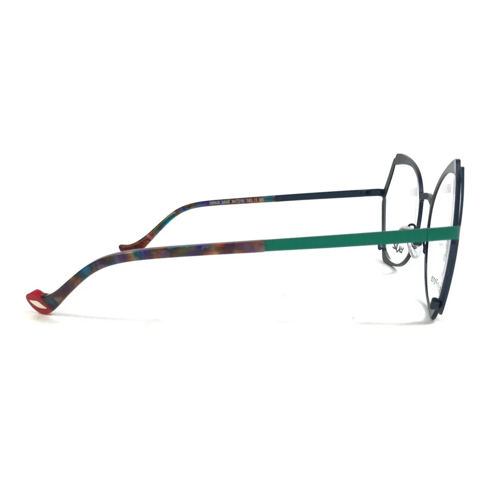 BOZ by J.F. Rey Eyeglasses Frames ORKA 2542 Matte Navy Blue Green 54-18-140